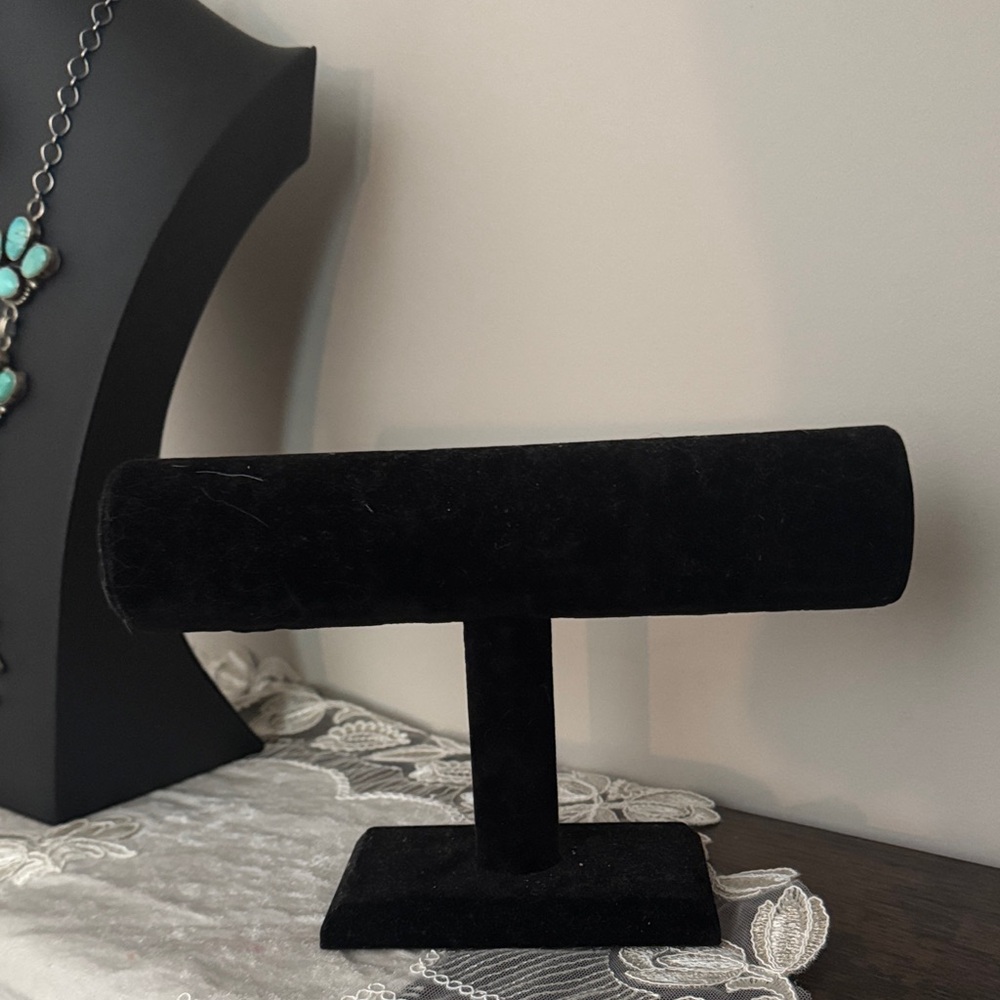 Black Velvet Jewelry Display Stand